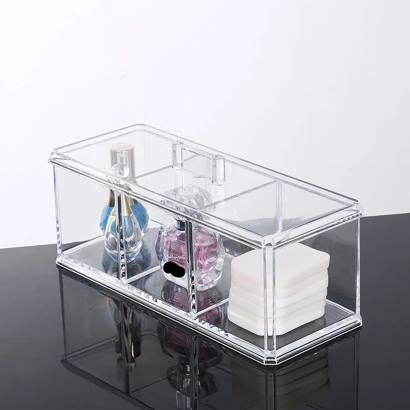 Hot Cosmetics Boxes Organizer Clear Acrylic Makeup Organizer Holder Multiple Display 3 Grids Makeup Box
Hot Cosmetics Boxes Organizer Clear Acrylic Makeup Organizer Holder Multiple Display 3 Grids Makeup Box