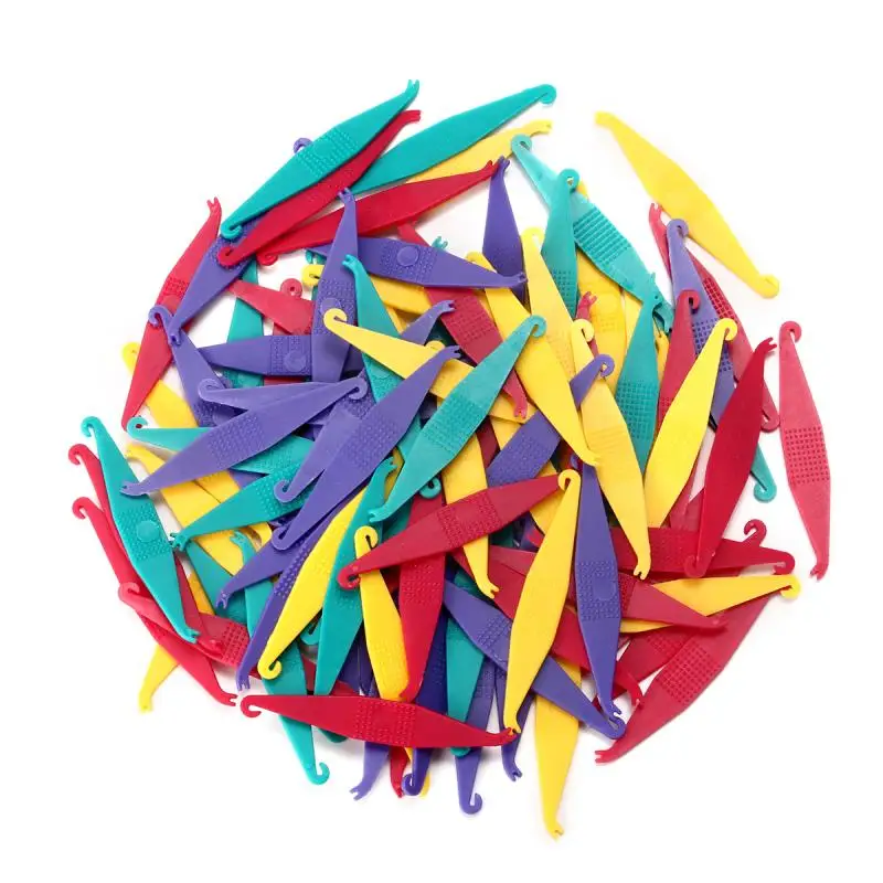 100pcs/bag Disposable Rubber Orthodontic Elastic Placers Ligature Retractor Surgical Separator Split Placing Tool Mix Colors
100pcs/bag Disposable Rubber Orthodontic Elastic Placers Ligature Retractor Surgical Separator Split Placing Tool Mix Colors