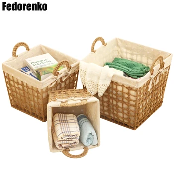 Storage Basket Cotton Linen Fabric Dirty Clothes Laundry Wovening Baskets with Handle Small Large Home Sundries Neatening Boxes
Storage Basket Cotton Linen Fabric Dirty Clothes Laundry Wovening Baskets with Handle Small Large Home Sundries Neatening Boxes