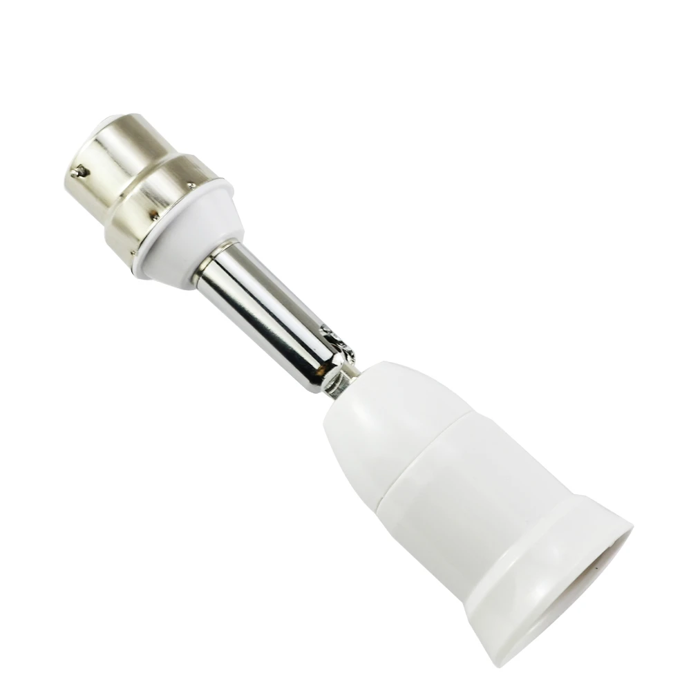 Extension Light Holder Converters New Flexible E27 to B22 10CM LED Lamp base Bulb Socket With PC+ aluminum White
Extension Light Holder Converters New Flexible E27 to B22 10CM LED Lamp base Bulb Socket With PC+ aluminum White