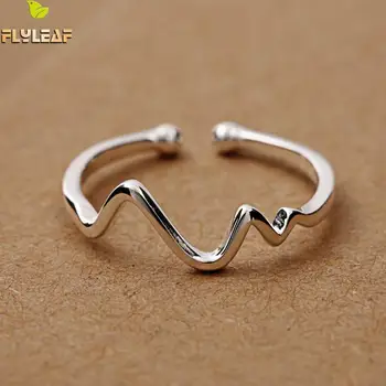 Flyleaf 2020 Heartbeat Open Rings For Women Fashion Lady 100% 925 Sterling Silver Jewelry
Flyleaf 2020 Heartbeat Open Rings For Women Fashion Lady 100% 925 Sterling Silver Jewelry