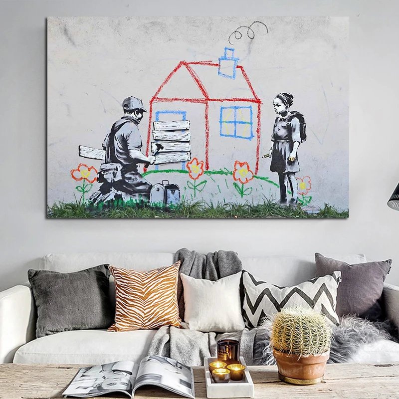Banksy Graffiti Art Politics Art Canvas Painting Poster Prints Modern Oil Painting Wall Picture For Living Room Home Decoration
Banksy Graffiti Art Politics Art Canvas Painting Poster Prints Modern Oil Painting Wall Picture For Living Room Home Decoration