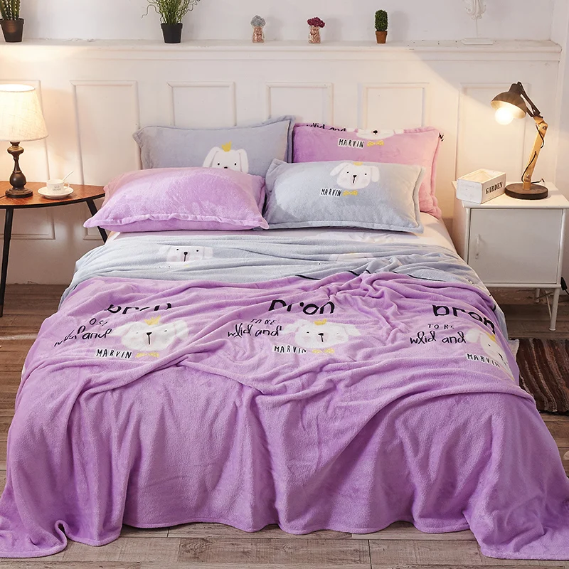 Brand dog print polyester sofa blanket warm sheets flannel blanket cover on the bed for kids
Brand dog print polyester sofa blanket warm sheets flannel blanket cover on the bed for kids