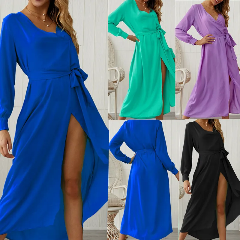 Womens Sexy Summer Boho Maxi Long Dress Party Beach Dresses V Neck Long Sleeve Sundress Solid Sashes 2019 Vestidos Robe Femme
Womens Sexy Summer Boho Maxi Long Dress Party Beach Dresses V Neck Long Sleeve Sundress Solid Sashes 2019 Vestidos Robe Femme