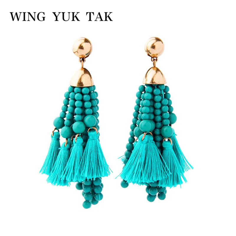 wing yuk tak Bohemia Big Tassel Earrings For Women Simple Fashion Style Brincos 3 Color Acrylic Ball Earrings Party Jewelry Gift
wing yuk tak Bohemia Big Tassel Earrings For Women Simple Fashion Style Brincos 3 Color Acrylic Ball Earrings Party Jewelry Gift