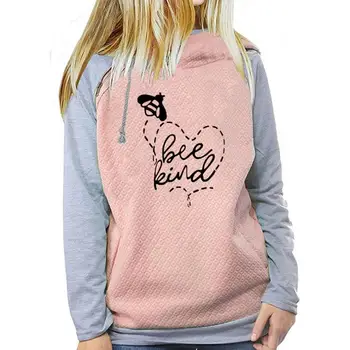 2018 New Fashion Bee Kind Print Sweatshirt Femmes Hoodies Women Tops Sweatshirts Hoody Corduroy Funny Pattern Comfortable Autumn
2018 New Fashion Bee Kind Print Sweatshirt Femmes Hoodies Women Tops Sweatshirts Hoody Corduroy Funny Pattern Comfortable Autumn