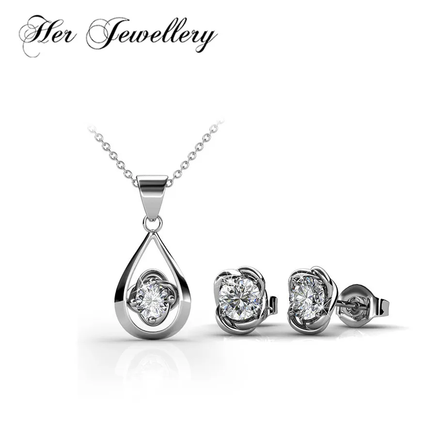 Her Jewellery charm flower jewelry set 2018 fashion women jewelry Made with crystals from Swarovski HS078
Her Jewellery charm flower jewelry set 2018 fashion women jewelry Made with crystals from Swarovski HS078