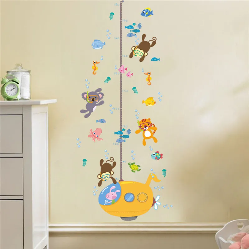 Wall Sticker Forest Monkey Tiger Koala Fish Swim For Kids Rooms Children Height Measure Growth Chart Home Decor Wall Art Decal
Wall Sticker Forest Monkey Tiger Koala Fish Swim For Kids Rooms Children Height Measure Growth Chart Home Decor Wall Art Decal