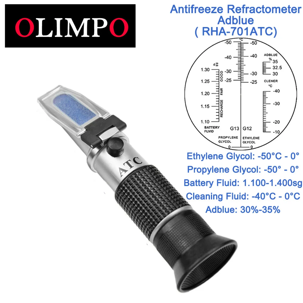 olimpo Antifreeze Refractometer RHA-701ATC car urea 4 in 1 tester Ethylene Propylene Glycol battery cleaning Fluid adblue
olimpo Antifreeze Refractometer RHA-701ATC car urea 4 in 1 tester Ethylene Propylene Glycol battery cleaning Fluid adblue