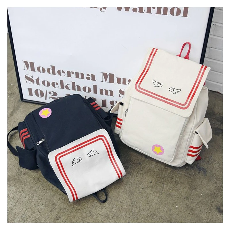 Anime Cardcaptor Sakura Cosplay costume prop Accessories Backpack Card captor Sakura Girl Cute wings Bag
Anime Cardcaptor Sakura Cosplay costume prop Accessories Backpack Card captor Sakura Girl Cute wings Bag