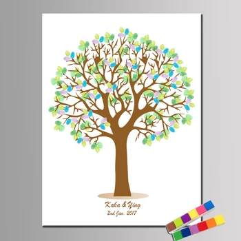Custom Names and date Party Guestbook For Fingerprint Sign Wedding Decoration Fingerprint Tree Birthday Baptism and 2 Inkpads
Custom Names and date Party Guestbook For Fingerprint Sign Wedding Decoration Fingerprint Tree Birthday Baptism and 2 Inkpads