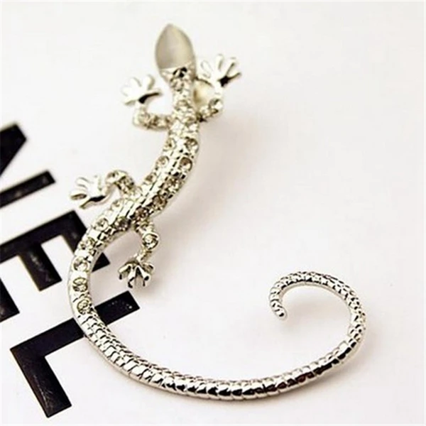 Hot Sale Statement Unique Gekkonidae Lizard Fashion Gold Silver Color Animal Rhinestone Ear Cuff Stud Earring for Women Brinco
Hot Sale Statement Unique Gekkonidae Lizard Fashion Gold Silver Color Animal Rhinestone Ear Cuff Stud Earring for Women Brinco