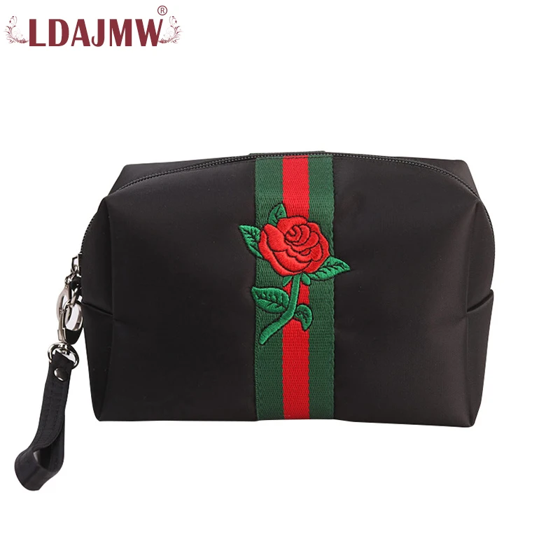 LDAJMW Women Makeup Bag Nylon Rose Embroidery Portable Handbag Cosmetic Bags Travel Organizer Fashion Big Capacity Toiletry Bag
LDAJMW Women Makeup Bag Nylon Rose Embroidery Portable Handbag Cosmetic Bags Travel Organizer Fashion Big Capacity Toiletry Bag