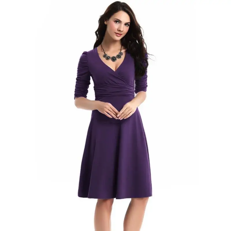 ENLU Women Fashion vintage Dress V-Neck Elegant A line dress puff sleeve vestidos Party autumn dress no pocket
ENLU Women Fashion vintage Dress V-Neck Elegant A line dress puff sleeve vestidos Party autumn dress no pocket