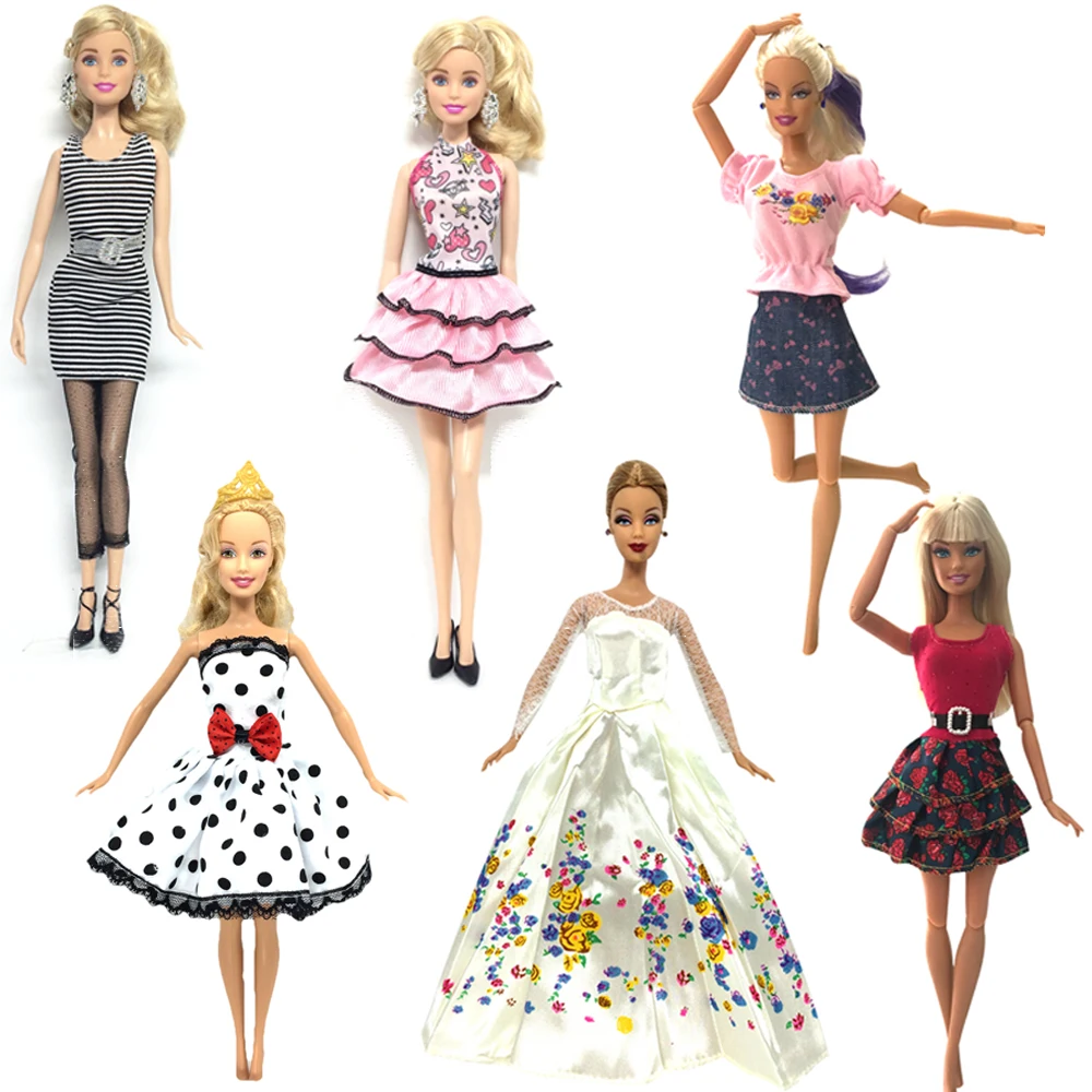 NK 6 Pcs/Set Doll Daily Casual Wear Handmade Fashion Clothes For Barbie Doll Dress Baby Girl 's Doll Accessories Gift 004A DZ
NK 6 Pcs/Set Doll Daily Casual Wear Handmade Fashion Clothes For Barbie Doll Dress Baby Girl 's Doll Accessories Gift 004A DZ