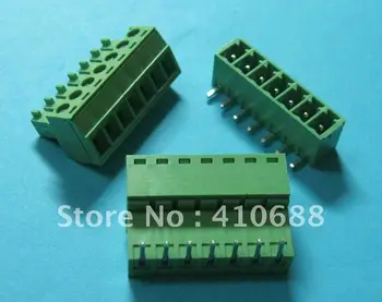 60 pcs Angle 7 pin/way Pitch 3.81mm Screw Terminal Block Connector Green Color Pluggable Type with angle pin
60 pcs Angle 7 pin/way Pitch 3.81mm Screw Terminal Block Connector Green Color Pluggable Type with angle pin