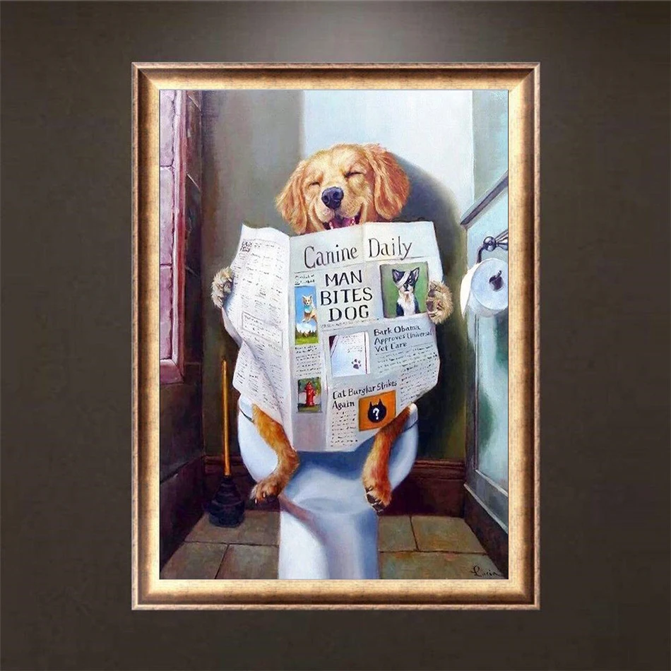 5D DIY diamond embroidery aniamls,dog,toilet,full diamond painting Cross Stitch Rhinestone mosaic Bathroom Room Decor art
5D DIY diamond embroidery aniamls,dog,toilet,full diamond painting Cross Stitch Rhinestone mosaic Bathroom Room Decor art