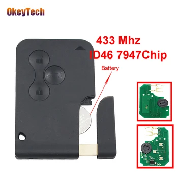 OkeyTech Smart Remote Key Card 433MHz PCF7947 ID46 Chip for Renault Megane Scenic Auto Key Fob Case 3 Button Insert Small Blade
OkeyTech Smart Remote Key Card 433MHz PCF7947 ID46 Chip for Renault Megane Scenic Auto Key Fob Case 3 Button Insert Small Blade