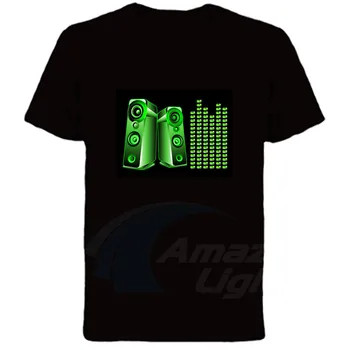 EL Equalizer Sound Activated LED Tshirt Light Up and down Flashing music activated led T-Shirt
EL Equalizer Sound Activated LED Tshirt Light Up and down Flashing music activated led T-Shirt