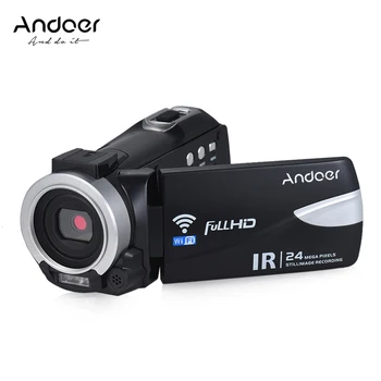 Andoer 1080P 24M WiFi Digital Video Camera DV with Night Vision/16X Zoom/Remote Control/Hot Shoe Mount for External Microphone
Andoer 1080P 24M WiFi Digital Video Camera DV with Night Vision/16X Zoom/Remote Control/Hot Shoe Mount for External Microphone