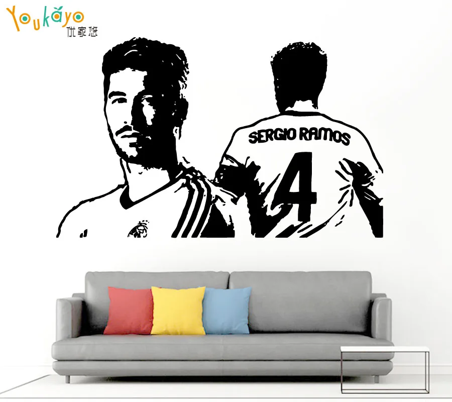 Sergio Ramos Soccer Player Wall Sticker Removable Home Decoration Sports Football Player Vinyl
Sergio Ramos Soccer Player Wall Sticker Removable Home Decoration Sports Football Player Vinyl