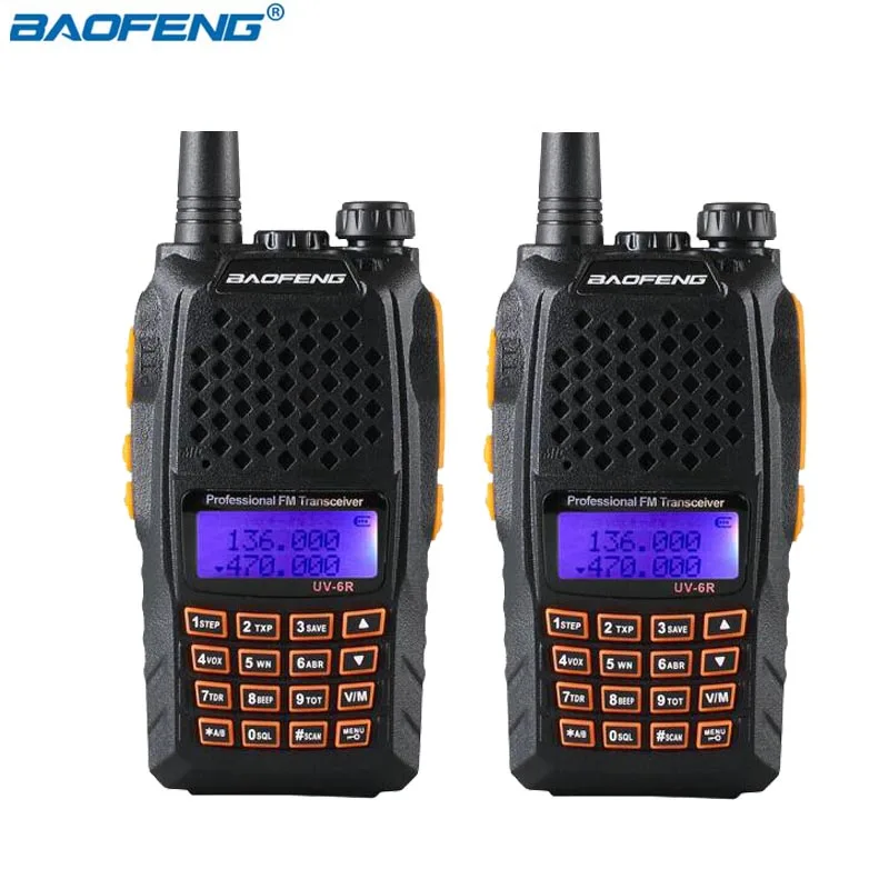 2PCS BaoFeng UV-6R UV 6R Walkie Talkie Two Way Radio Pofung UV6R 5W 128CH UHF/VHF Dual Band Handled Transceiver uv 6r cb radio
2PCS BaoFeng UV-6R UV 6R Walkie Talkie Two Way Radio Pofung UV6R 5W 128CH UHF/VHF Dual Band Handled Transceiver uv 6r cb radio