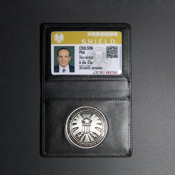 The Avengers Agents of S.H.I.E.L.D. Shield Badge Leather Holder and ID Cards Coulson Melinda May Skye Fitz cosplay Accessories
The Avengers Agents of S.H.I.E.L.D. Shield Badge Leather Holder and ID Cards Coulson Melinda May Skye Fitz cosplay Accessories