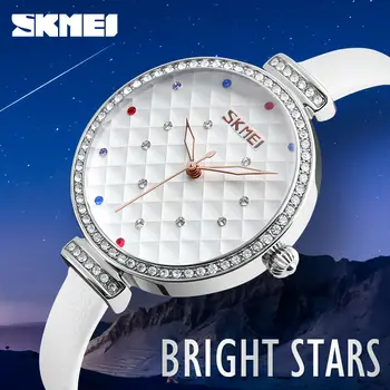 SKMEI Brand Fashion Casual Ladies Quartz Wristwatches Watch Women Watches Rhinestones Leather Strap Waterproof Relogio Feminino
SKMEI Brand Fashion Casual Ladies Quartz Wristwatches Watch Women Watches Rhinestones Leather Strap Waterproof Relogio Feminino