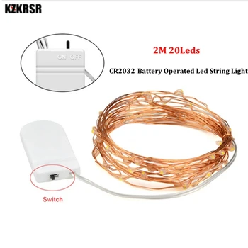 Copper Wire led Fairy Lights 2M 20leds Battery String Lights CR2032 Button Battery Operated for Christmas Wedding Party Bedrooms
Copper Wire led Fairy Lights 2M 20leds Battery String Lights CR2032 Button Battery Operated for Christmas Wedding Party Bedrooms