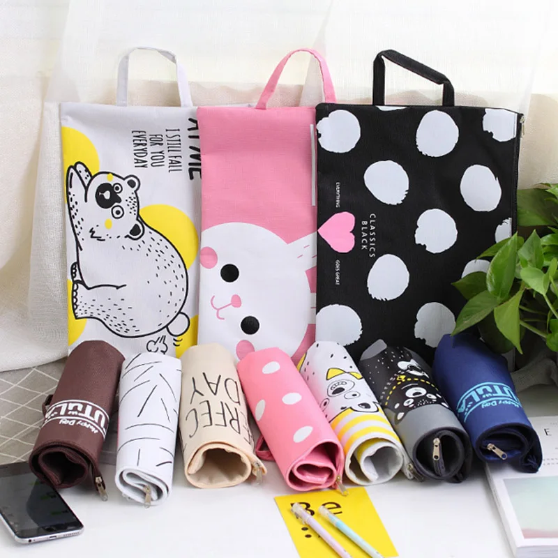 Kawaii Stationery Cute Cartoon Animals A4 File Bag Creative Document Bag Office & School Supplies File Folder Filling Products
Kawaii Stationery Cute Cartoon Animals A4 File Bag Creative Document Bag Office & School Supplies File Folder Filling Products