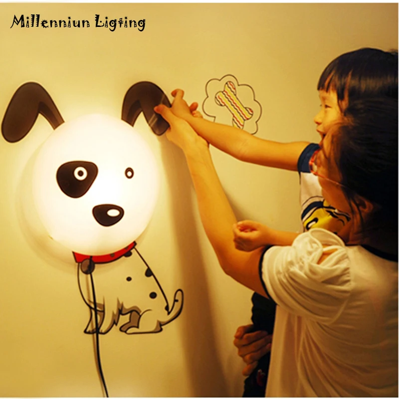 Wallpaper 3D wall lamp Children's room cute dog wall light 3D Cartoon Night Light Home Decor DIY Bedside fixtures AC90-260V
Wallpaper 3D wall lamp Children's room cute dog wall light 3D Cartoon Night Light Home Decor DIY Bedside fixtures AC90-260V