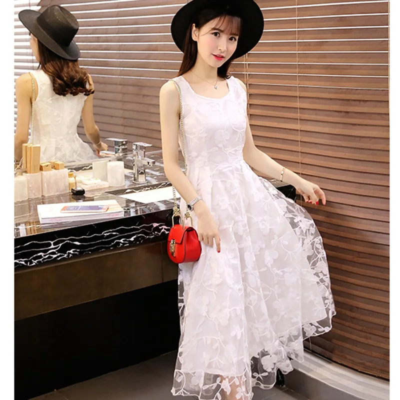 Summer Lace Flower Embroidery Teenager Dresses Sleeveless Big Kids Party Wedding Dresses Cute Children vestidos Girls Clothes
Summer Lace Flower Embroidery Teenager Dresses Sleeveless Big Kids Party Wedding Dresses Cute Children vestidos Girls Clothes