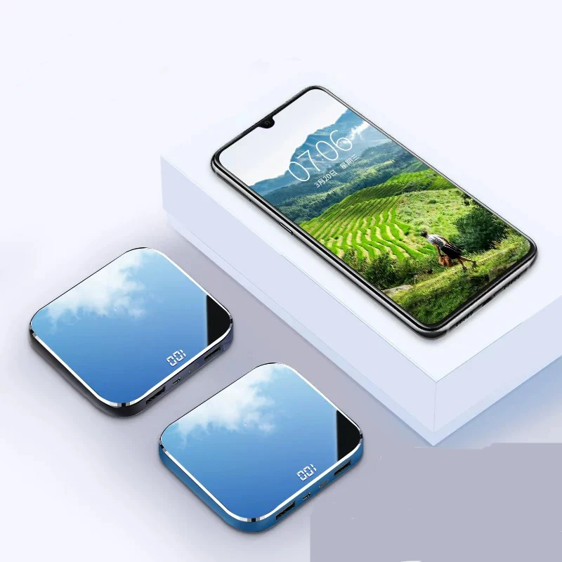 Mini Power Bank 10000/15000/20000Mah Mirror Screen Fast Charging Portable Charger External Battery for iphone xiaomi Samsung
Mini Power Bank 10000/15000/20000Mah Mirror Screen Fast Charging Portable Charger External Battery for iphone xiaomi Samsung
