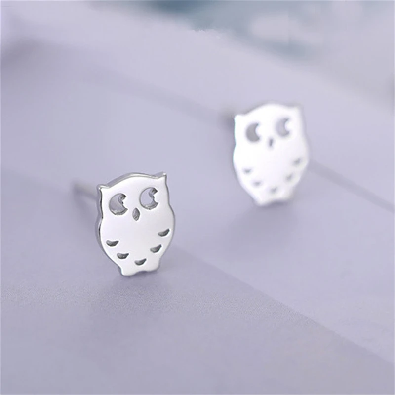 100% 925 Sterling Silver Hypoallergenic Owl Stud Earrings For Women Gift Sterling-silver-jewelry pendientes
100% 925 Sterling Silver Hypoallergenic Owl Stud Earrings For Women Gift Sterling-silver-jewelry pendientes