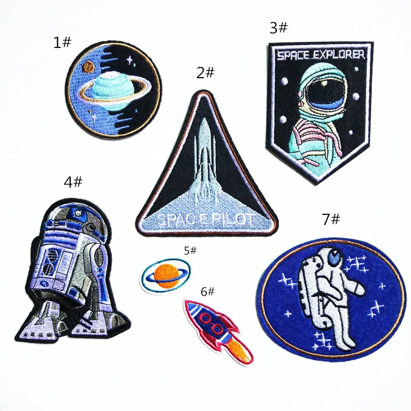 1 PCS UFO Space Astronaut Fabric Patch Embroidered Iron on Patches For Clothing DIY Decoration Clothes Stickers Applique Badge
1 PCS UFO Space Astronaut Fabric Patch Embroidered Iron on Patches For Clothing DIY Decoration Clothes Stickers Applique Badge