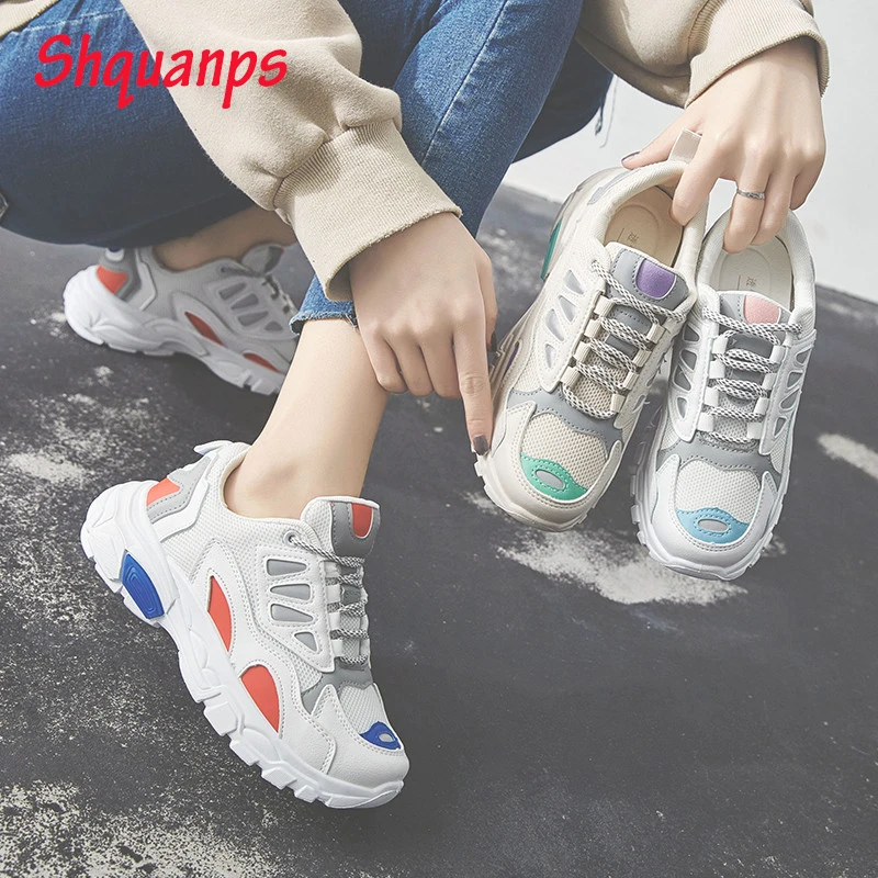 2019 Womens Shoes Spring White Shoes Sneakers Women Fashion Brand Platform Shoes Ladies Footwear Breathable Mesh Scarpe Donna
2019 Womens Shoes Spring White Shoes Sneakers Women Fashion Brand Platform Shoes Ladies Footwear Breathable Mesh Scarpe Donna