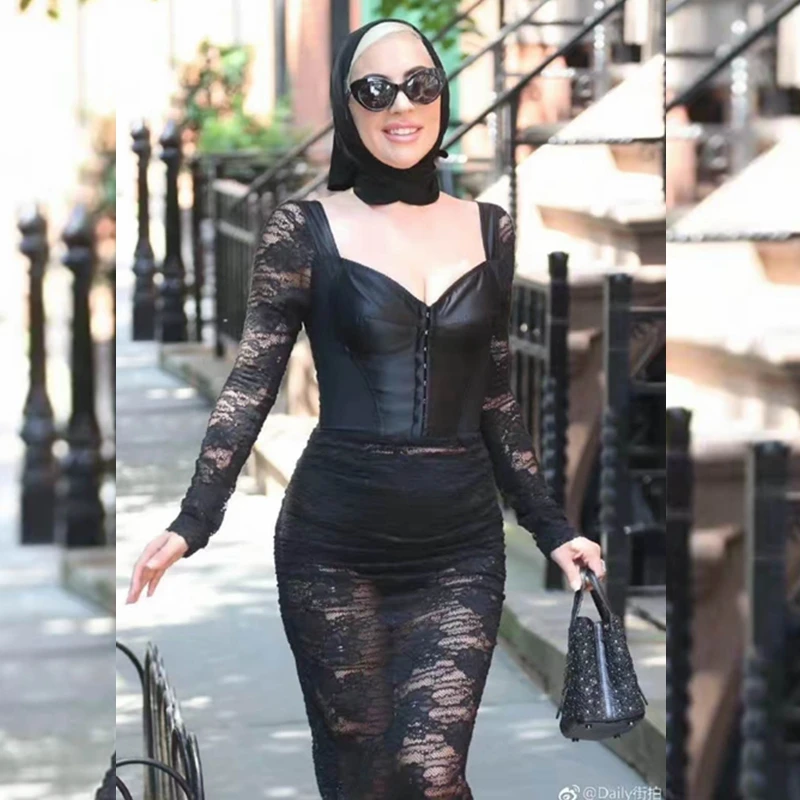 2018 Fashion Balck Long Sleeve Bandage Dress Hollow Out Sexy Bodycon Patchwork Summer Party Celebrity Evening Vestidos Wholesale
2018 Fashion Balck Long Sleeve Bandage Dress Hollow Out Sexy Bodycon Patchwork Summer Party Celebrity Evening Vestidos Wholesale