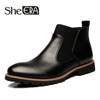 She ERA Winter New Big Size 6-11 Slip-on Men Chelsea Boots Brogue Ankle Boots Fashion Men's Motorcycle High Top Men Casual Boots
She ERA Winter New Big Size 6-11 Slip-on Men Chelsea Boots Brogue Ankle Boots Fashion Men's Motorcycle High Top Men Casual Boots