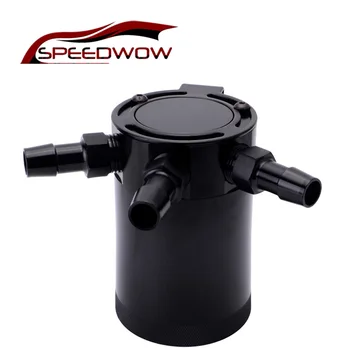 SPEEDWOW Universal Aluminum Alloy Baffled 3-Port Car Oil Catch Tank Can Breather Reservoir Air -Oil Separator
SPEEDWOW Universal Aluminum Alloy Baffled 3-Port Car Oil Catch Tank Can Breather Reservoir Air -Oil Separator