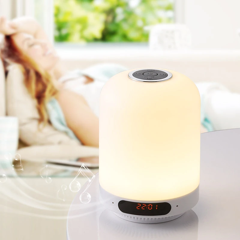 Multi-functional Bluetooth Speaker FM Radio Charging Bedside Night Light Support AUX MDJ998
Multi-functional Bluetooth Speaker FM Radio Charging Bedside Night Light Support AUX MDJ998