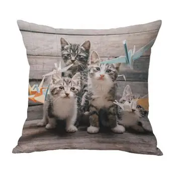 Cute Cartoon Animal Printing Cotton Linen Decorative Pillow Home Bedroom Bedside Backrest Creative Cat Cushion
Cute Cartoon Animal Printing Cotton Linen Decorative Pillow Home Bedroom Bedside Backrest Creative Cat Cushion