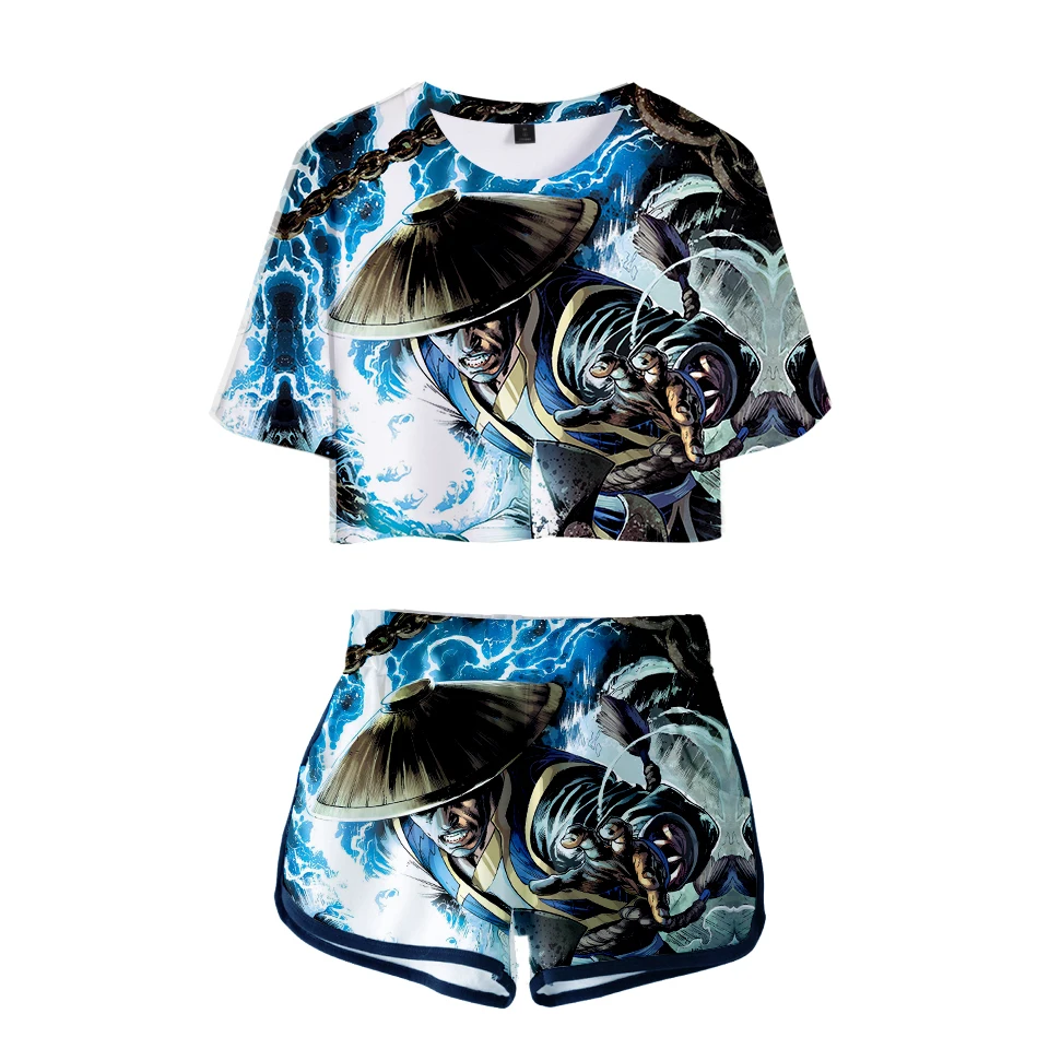 Mortal Kombat 11 T-shirt Two Piece Set Summer 3d Printed T Shirt Woman Suit Crop Tops + Shorts Pants Women Two Piece Outfits Set
Mortal Kombat 11 T-shirt Two Piece Set Summer 3d Printed T Shirt Woman Suit Crop Tops + Shorts Pants Women Two Piece Outfits Set