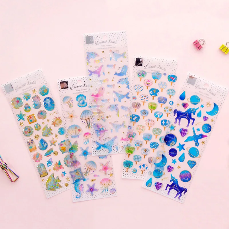 1Sheet Kawaii Unicorn Stickers Crystal 3D Stickers Novelty Adhesive Stickers For Kids DIY Scrapbooking Diary Photos Albums Toys
1Sheet Kawaii Unicorn Stickers Crystal 3D Stickers Novelty Adhesive Stickers For Kids DIY Scrapbooking Diary Photos Albums Toys
