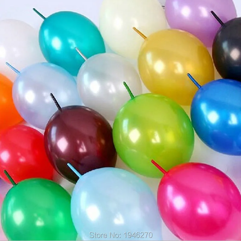 

12inch Link balloons Wedding decorations big size Tail balloon Home & Garden /Event & Party Supplies 100pcs/lot free shipping