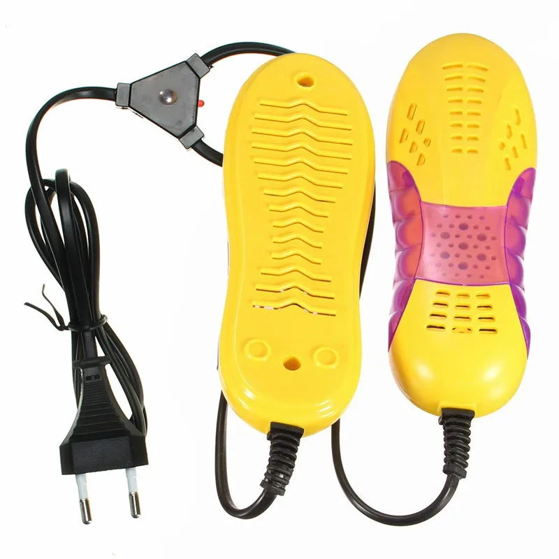 

Shoe Dryer Foot Protector Boot Odor Deodorant 220V 10W EU Plug Race Car Shape Voilet Light Dehumidify Device Shoes Drier Heater