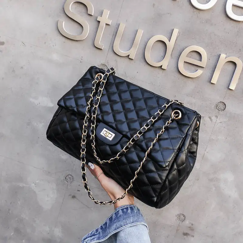 Famous Brand PU Leather Fashion Handbag for Women 2019 High Quality Lattice Lock Large Shoulder Bags ladies Crossbody bag Totes
Famous Brand PU Leather Fashion Handbag for Women 2019 High Quality Lattice Lock Large Shoulder Bags ladies Crossbody bag Totes