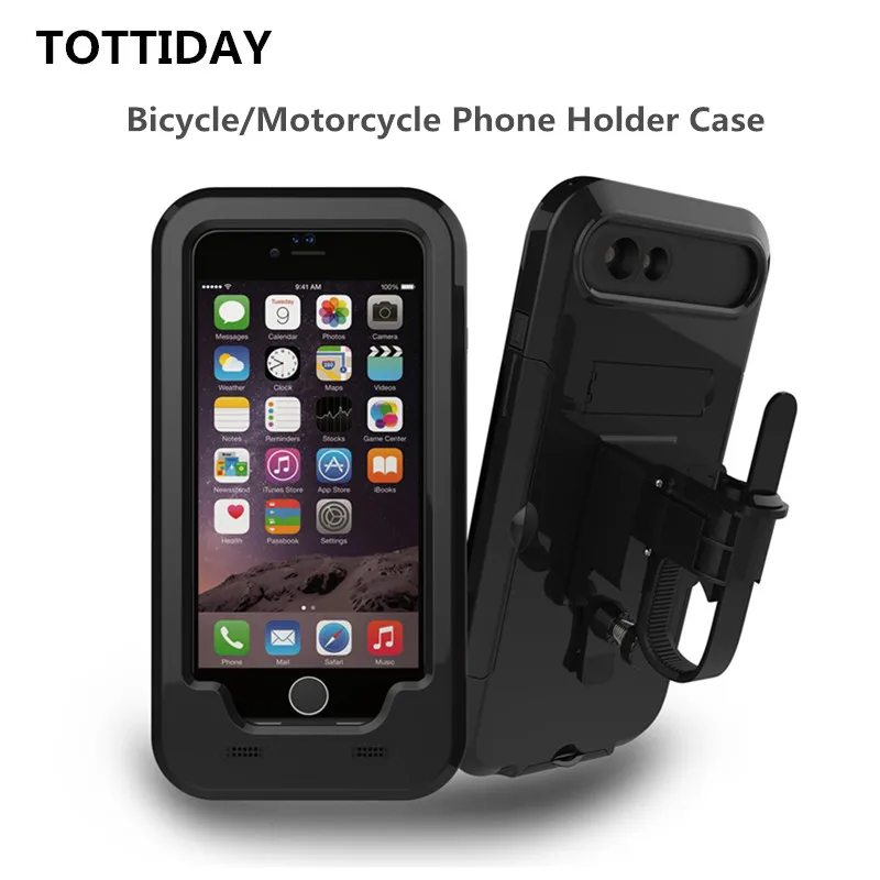 Anti-Drop Waterproof Bicycle Phone Holder Stand Support for iPhone X 8 7 6S Plus 5s Motorcycle GPS Holder Support Telephone Moto
Anti-Drop Waterproof Bicycle Phone Holder Stand Support for iPhone X 8 7 6S Plus 5s Motorcycle GPS Holder Support Telephone Moto
