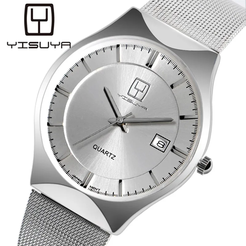 2018 Fashion Men's Watch Ultra-thin Silver Stainless Steel Mesh Iron Male Date Quartz Wrist Watch Luxury Business Watches
2018 Fashion Men's Watch Ultra-thin Silver Stainless Steel Mesh Iron Male Date Quartz Wrist Watch Luxury Business Watches