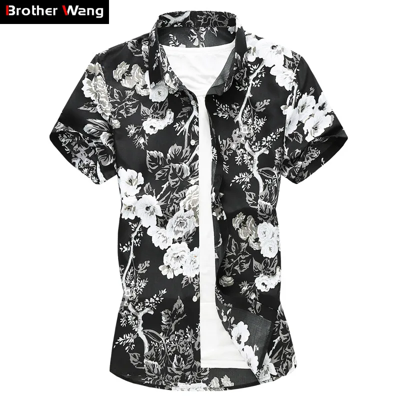 Summer Men's Hawaiian Shirt 2019 New Loose Large Size 5XL 6XL Short Shirt Floral Casual Short-sleeved Shir Brand Clothes
Summer Men's Hawaiian Shirt 2019 New Loose Large Size 5XL 6XL Short Shirt Floral Casual Short-sleeved Shir Brand Clothes