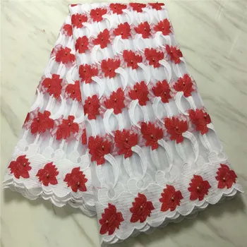 Red white Color French Nigerian Milk Silk Lace Fabric High Quality African Lace Fabric tulle Embroidered With Beads For dress
Red white Color French Nigerian Milk Silk Lace Fabric High Quality African Lace Fabric tulle Embroidered With Beads For dress